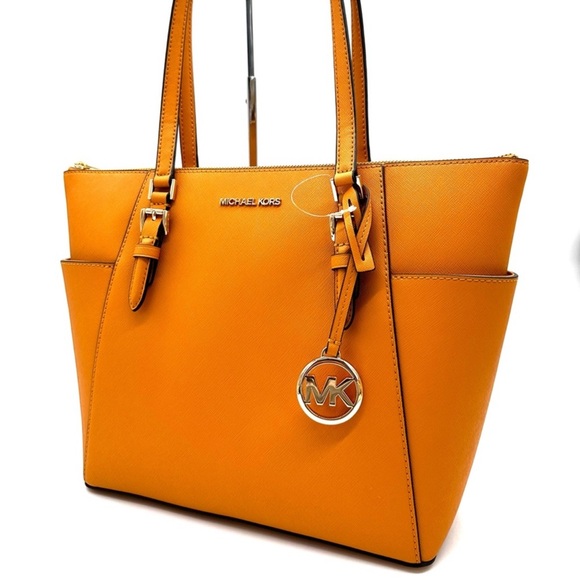 Michael Kors Large Charlotte Tote Bag Cider - Picture 2 of 12